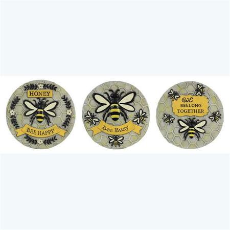 YOUNGS Cement Bee Stepping Stone, 3 Assortment 73294